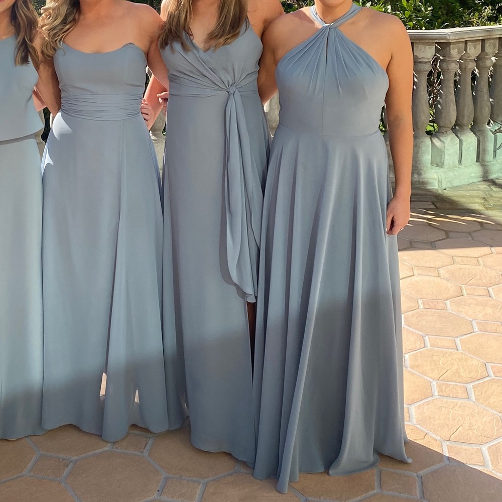Jenny Yoo Halle bridesmaid dress- Mayan blue
